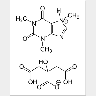 Coffee molecule Posters and Art